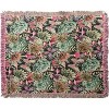 Manual Woodworkers and Weavers Dark Succulents Butterfly Throw Blanket 50"x60", Cotton, Multicolor Floral Nature-Inspired Woven Tapestry - 2 of 3