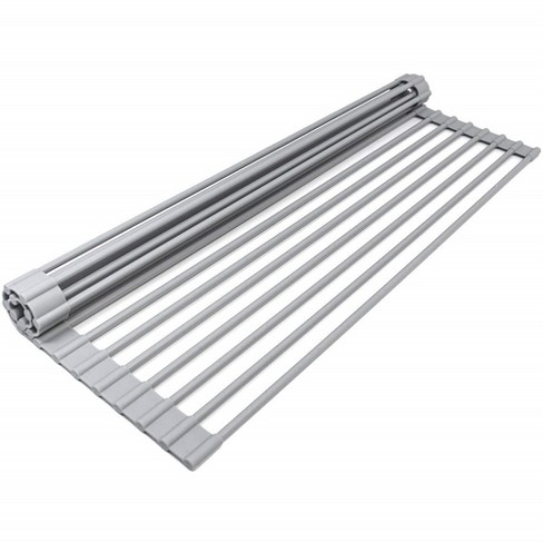 Over The Sink (roll Away) Dish Drainer Silver - Brightroom™ : Target