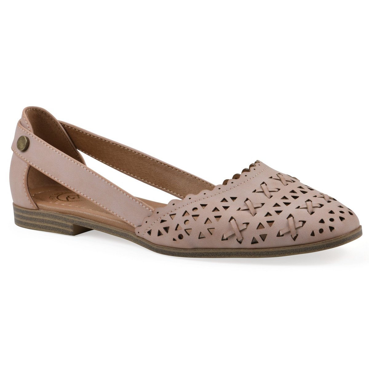 Обувь White Mountain Women's Nobler Pointed-toe Flat, Eggshell Smooth, 9 — фото 8