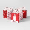 5ct Snowflakes and Candy Canes Cub Christmas Gift Bags - Wondershop™ - 2 of 4