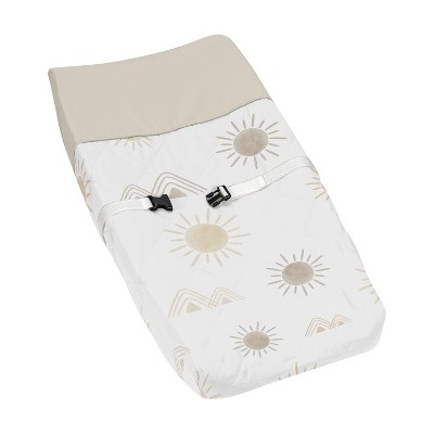 Sweet Jojo Designs Boy or Girl Gender Neutral Unisex Changing Pad Cover Desert Sun Beige Taupe and Gold