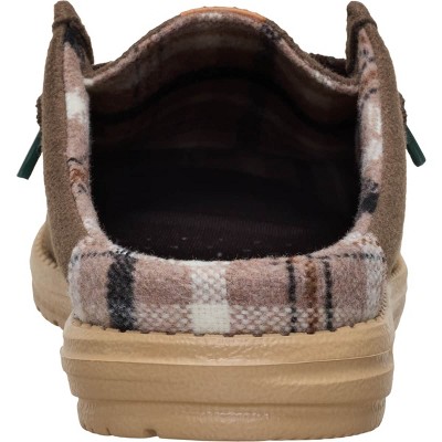 HEYDUDE Wally Slip Cozy Plaid , Brown, 14 — фото 6