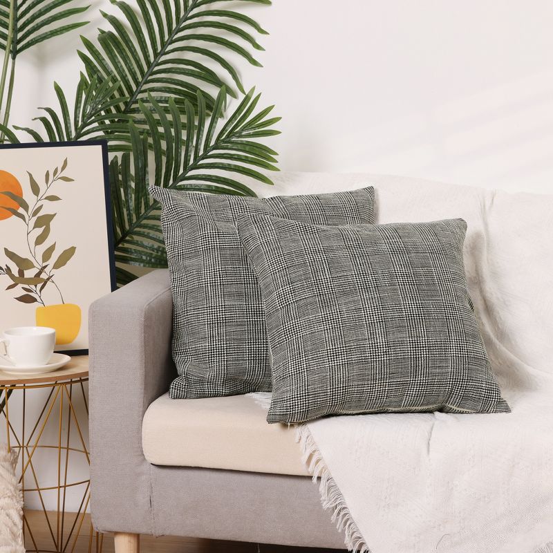 Unique Bargains Linen Decorative Modern Sofa Home Bedroom Throw Pillow Case 2 Pcs, 5 of 6
