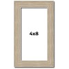 PosterPalooza | 4x8 Thin Barnwood Picture Frame, UV Acrylic, 2 Finishes - Grey and Black - 2 of 4