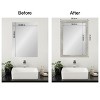 Amanti Art Mirror Makeover Bathroom Mirror Frame Border Kit - Fully Assembled Peel and Stick Frame - Mirror NOT Included - Dove Greywash Narrow Trim - 3 of 4