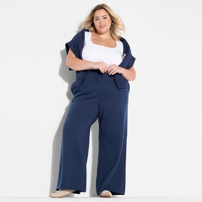 Women's Mid-Rise Wide Leg Sweatpants - Wild Fable™