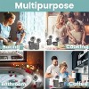 4-Piece Ceramic Kitchen Canisters Set, Airtight Jars with Wooden Spoons Reusable Chalk Labels and Marker for Sugar, Coffee, Flour, Tea - 3 of 4