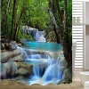 LunaLulinlk 78 x 70" 3D Large Waterfall Coated Shower Curtain - 4 of 4