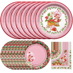 Treasures Gifted Strawberry Shortcake Birthday Party Supplies - Tableware Starter Set for 24 Guests - Plates & Napkins - 1 of 4