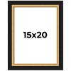 PosterPalooza | Embellished Brown Picture Frame - UV Acrylic, Foam Board Backing, Hanging Hardware - 2 of 4