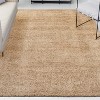 Clayton Coastal Solid Glam Shag Machine-Washable Rug - JONATHAN Y - 4 of 4