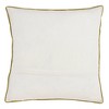 18"x18" Poly Filled Beaded Pineapple Square Throw Pillow White - Saro Lifestyle - 2 of 3