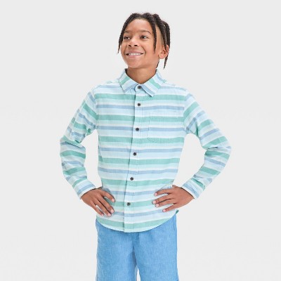 Boys' Long Sleeve Button-Down Shirt - Cat & Jack™