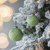 Whisen D3.9" Christmas Ball Ornaments, Glass Decorative Hanging Ball Christmas Tree Ornaments, Set of 6 - 2 of 4