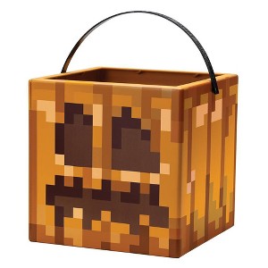 Mojang Synergies AB Minecraft 7" Halloween Trick or Treat Pail - 1 of 4