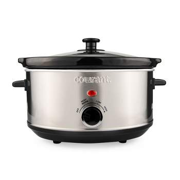 MegaChef Triple 2.5 Quart Slow Cooker and Buffet Server in Brushed Silver  and B - 9332239