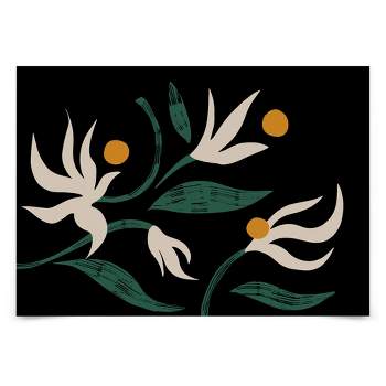 Americanflat Abstract Mid Century Wall Art Room Decor - Abstract Flower by Arty Guava