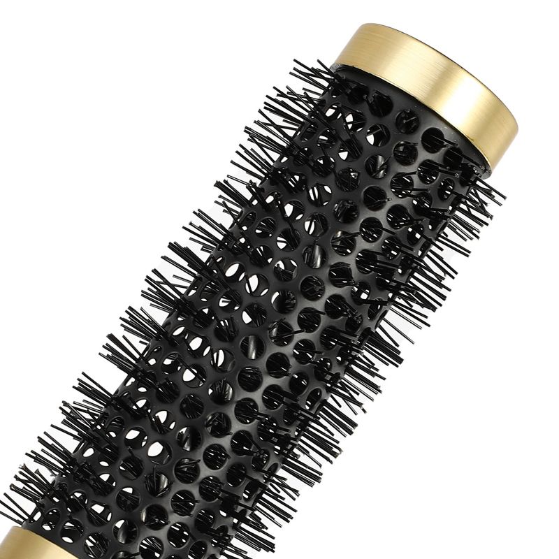 Unique Bargains Nano Thermal Ceramic Round Hair Brush Black 1.18" 1 Pc, 5 of 8