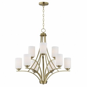 Maxim Lighting Deven 9 - Light Chandelier in  Satin Brass - 1 of 3