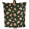 Lomsoe Christmas Flannel Blanket Gingerbread Decor Ultra Soft Cozy Throw Blankets Home Sofa Couch Bed Christmas Gift. - 3 of 4
