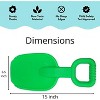 4E's Novelty 15 Inch Beach Shovel Large - 4 Pack Heavy Duty Plastic Sand Shovels for Kids, Ideal for Ages 3-10, Toddlers, and Outdoor Sandbox Play - 3 of 4