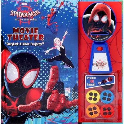 Marvel Spider-Man: Into the Spider-Verse Movie Theater Storybook & Movie Projector - by  Eleni Roussos (Hardcover)