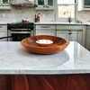 Nambe Eclipse Acacia Wood Chip & Dip Bowl, Alloy Metal, Silver Brown - 4 of 4
