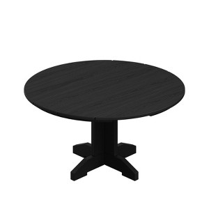 HYLEORY Outdoor Round Coffee Table, 36" Adirondack Coffee Table for Patio, Garden, Backyard - 1 of 4