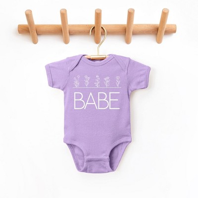 The Juniper Shop Babe Flowers Baby Bodysuit