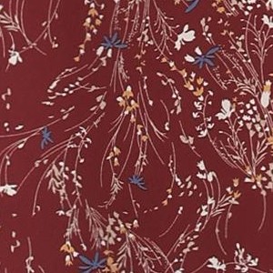 wine red floral