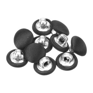 Unique Bargains Blouses Sweater Round Aluminum Cotton Fabric Cloth Covered Buttons 10 Pcs - 1 of 4