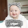 Unique Bargains Cotton Polka Dot Bow Headband Fashion Cute Hair Band for Child 7.7 Inch - 2 of 4