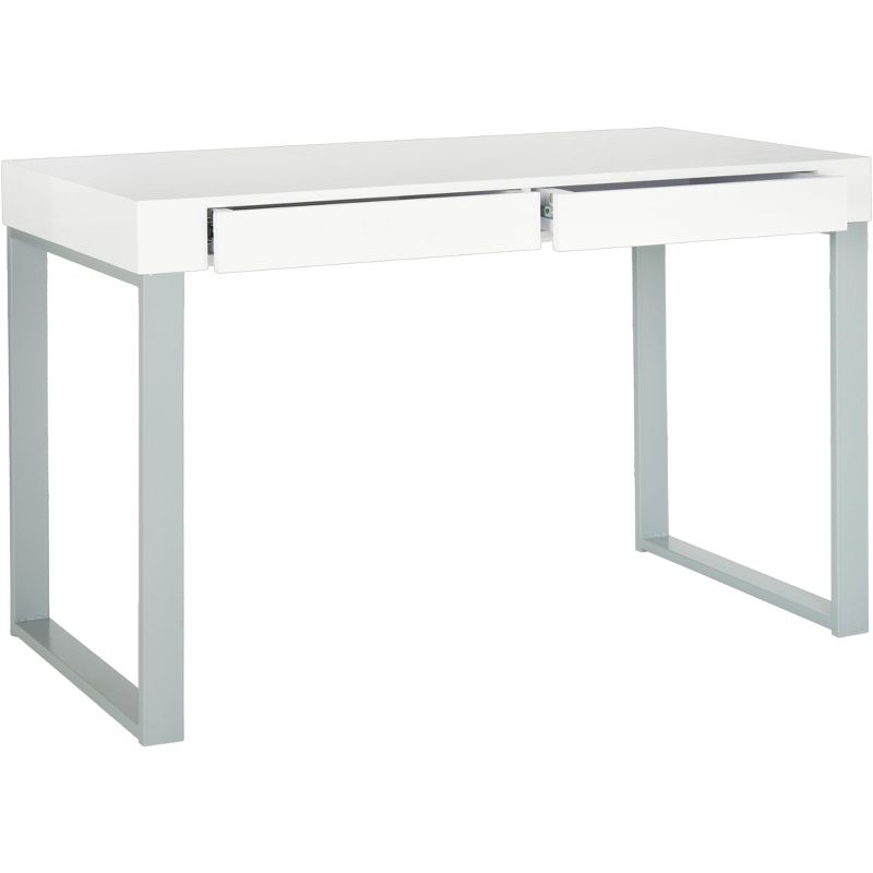 Barton Desk - White/Grey - Safavieh, 3 of 5
