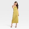 Women's Column Slip Dress - A New Day™ Black - 3 of 3