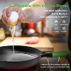 imarku Non Stick Frying Pan, Frying Pan Set with Lids, Nonstick Cast Iron Skillets, Frying Pans Nonstick with Lid Cast Iron Pan with Stay Cool Handle - 3 of 4