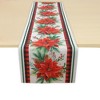 Unique Bargains Christmas Table Runner Polyester Red White Green 71x14 Inch 1 Pc - 4 of 4