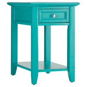 Resnick Accent Table with Hidden Outlet - Seafoam - Inspire Q