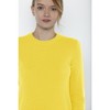 JENNIE LIU Women's 100% Pure Cashmere Long Sleeve Crew Neck Pullover Sweater - 3 of 3