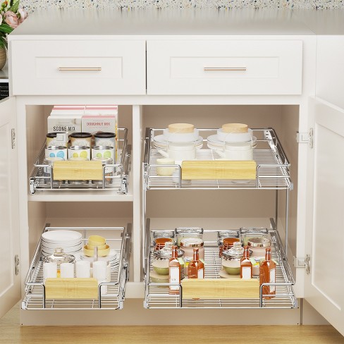 Household Essentials 15 2-tier Pantry Organizer White : Target
