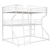 PAGED Twin XL over Twin XL Bunk Bed Modern Metal Bed Frame with 2 Storage Drawers, Guardrail and Ladder for Bedroom - 4 of 4