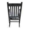 wooden porch rocker chair Black, without mat - 4 of 4