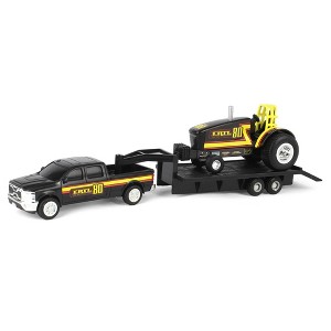1/64 ERTL 80th Anniversary Pulling Tractor with Pickup Truck & Trailer 16516 - 1 of 4