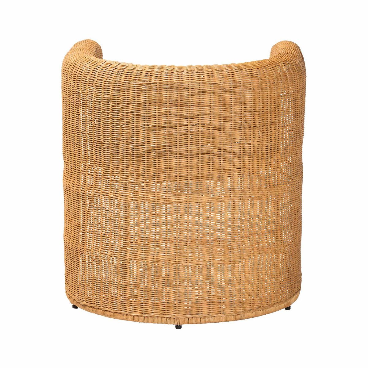 bali & pari Carina Natural Rattan Barrel Dining Chair Light Honey - thumbnail 4