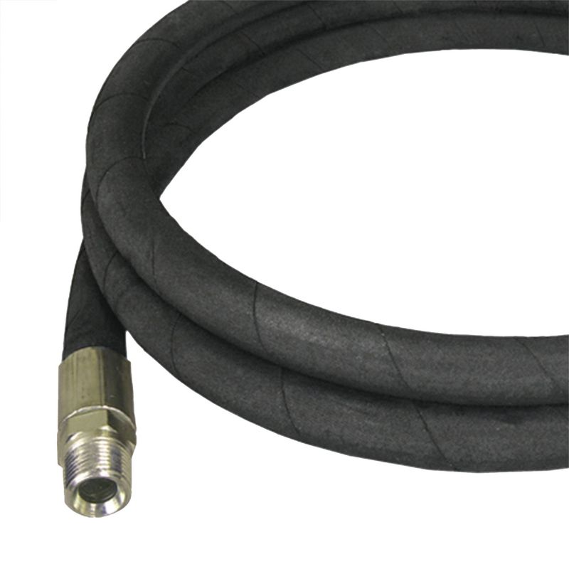 Apache 98398342 1/2 Inch x 144 Inch 2 Wire Lightweight Universal Hydraulic Hose with Fittings, Male Ends Assembly, Meets SAE 100R2AT Standards, Black, 2 of 4