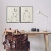 Stupell Industries Sitting Female Figure Drawing Black Framed Giclee Art - 2 of 4