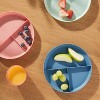 7 6pk Plastic Divided Kids' Dinner Plates - Pillowfort™ : Target