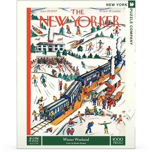 New York Puzzle Company Winter Weekend 1000 Piece Puzzle - 1 of 4