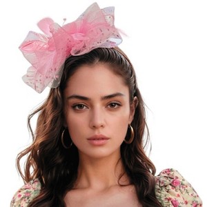 Morris Costumes Adult General Sizing Light Pink Kentucky Derby Fascinator Hat Halloween Costume Headwear - Pink One Size - 1 of 1