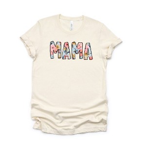 Simply Sage Market Women's Mama Summer Floral Short Sleeve Graphic Tee - 1 of 2