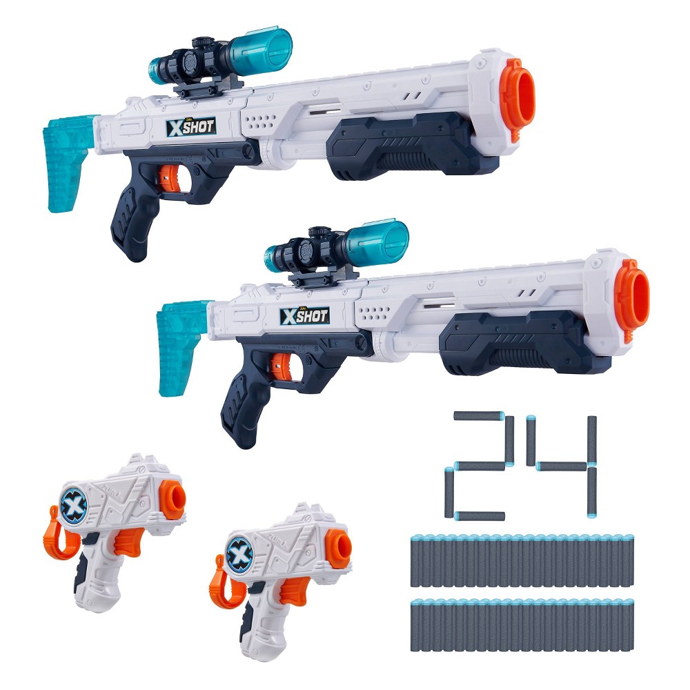 Zuru X-Shot Combo Two Hawk Eye and Two Micro 24 Dart